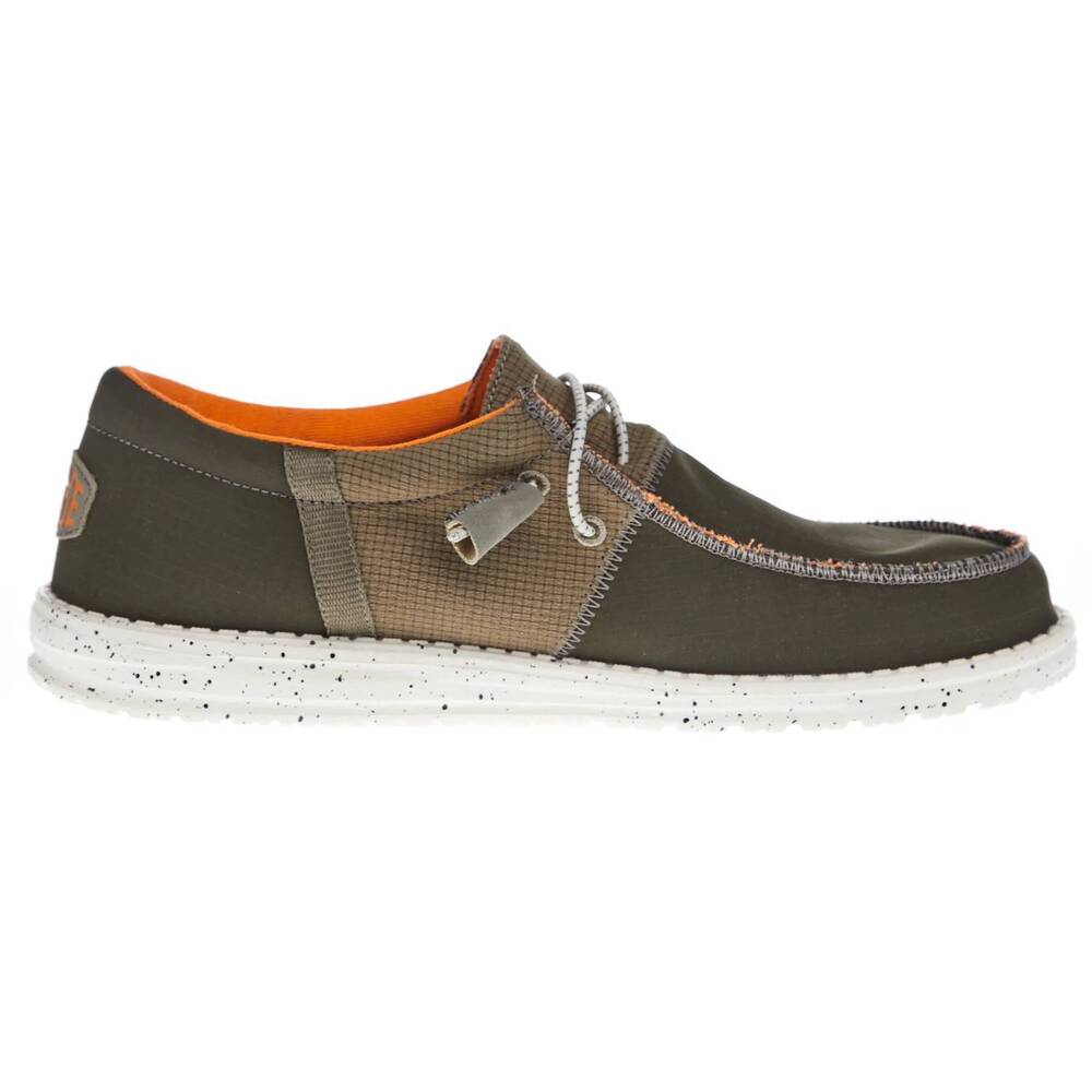 NEW HEY DUDE men's wally tri nylon trailhead casual shoes in olive